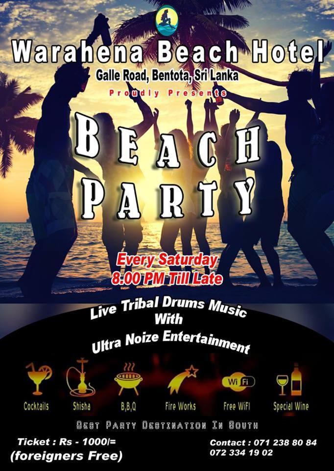 Warahena Beach Hotel Bentota Eksteriør bilde